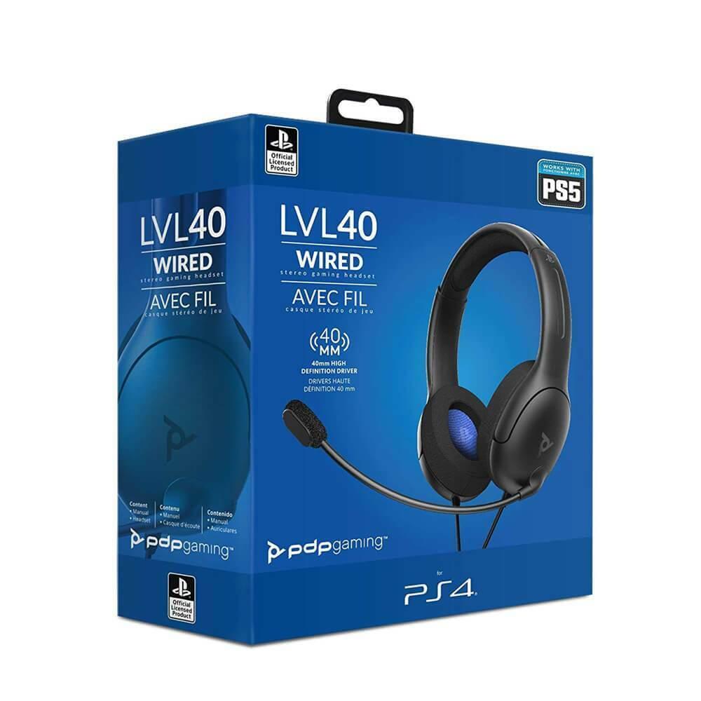 PlayStation pdpGaming LVL40 Wired Stereo Gaming Headset For PS4 and PS5, GA