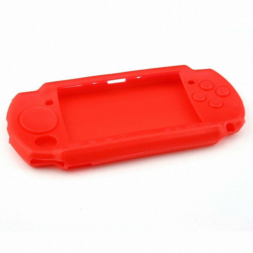 Soft Red Silicone Case Skin for Sony PSP 2000/3000
