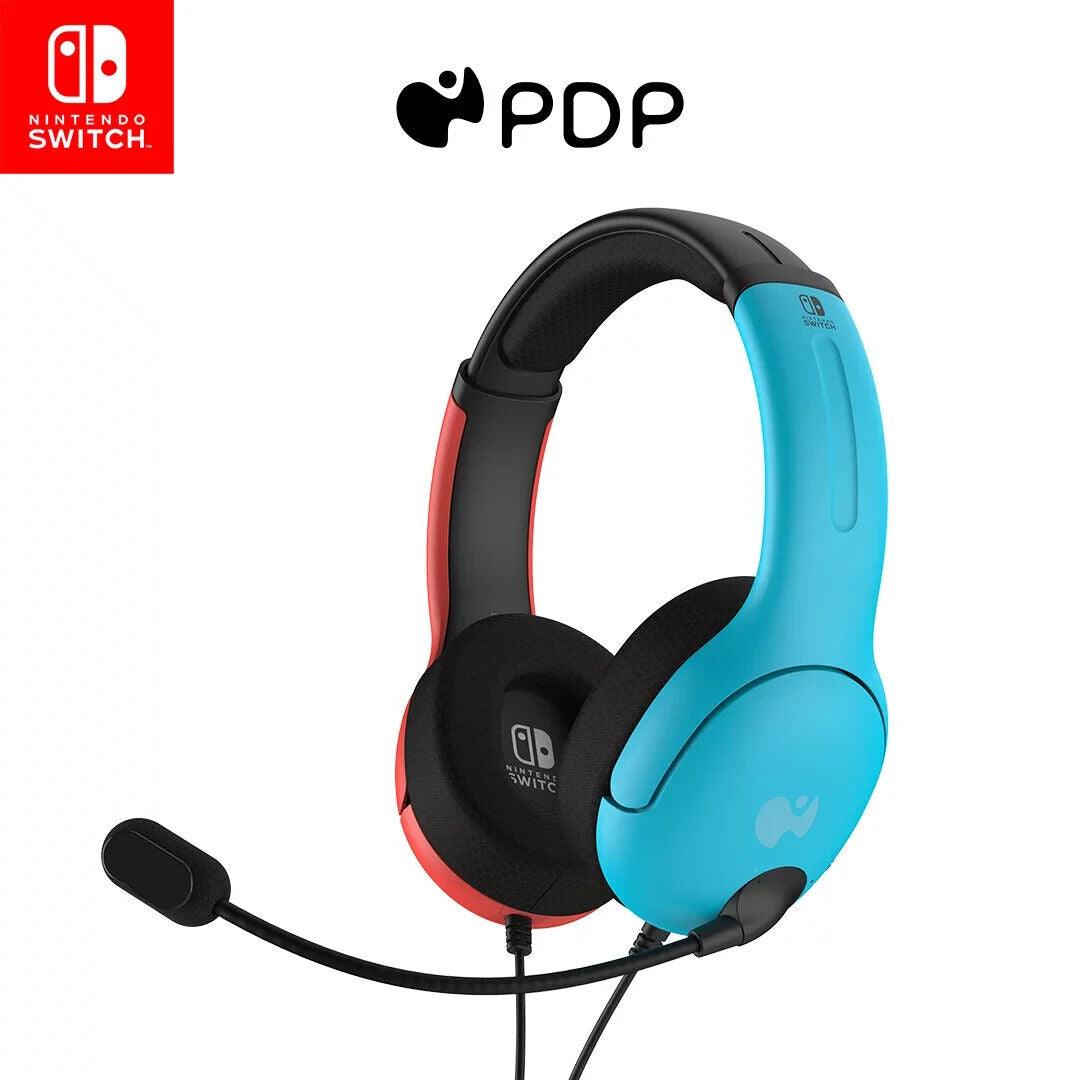 Nintendo Switch LVL 40 Wired Stereo Gaming Headset 500-162-BLRD - Blue/Red