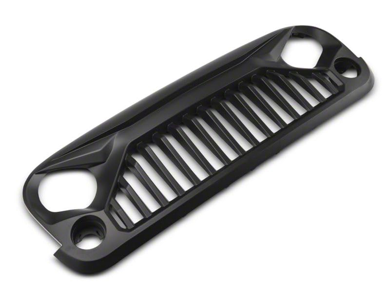 Red Rock 4x4 Gladiator Grille in Matte Black Styling Fits Jeep Wrangler JK 2007-2018