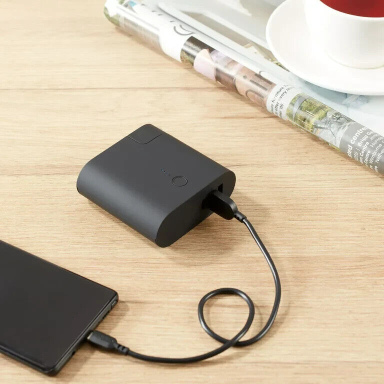 Onn 2-in-1 Multiple Port Portable Battery & Charger, USB & USB-C, 5000mAh/3.7V