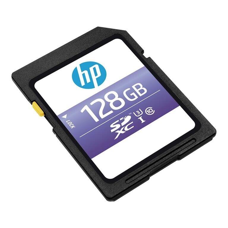 HP 128GB sx330 Class 10 U3 SDXC Flash Memory Card - 95MB/s, 4K UHD Full HD UHS-I