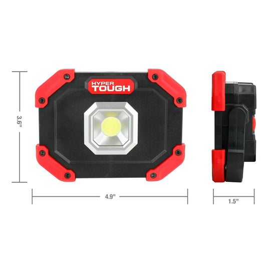 Hyper Tough 400-Lumen 2-PK LED WORK LIGHTS 180° Foldable Handle Battery Operated