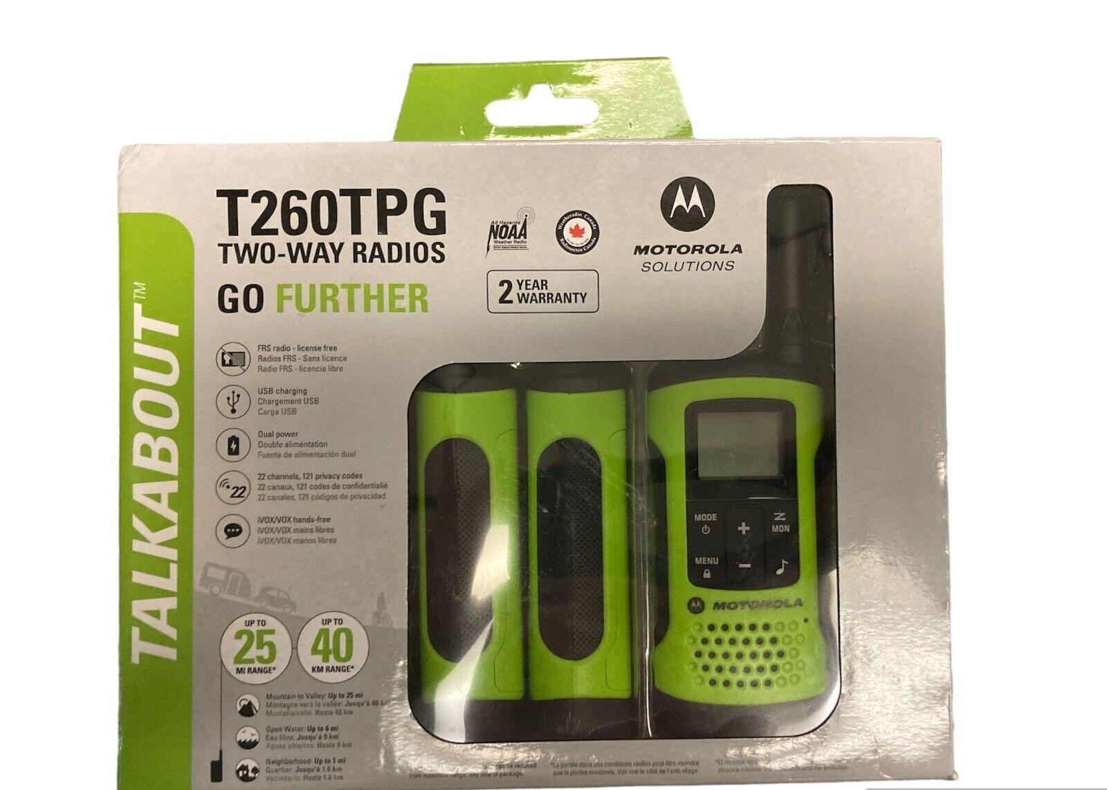 Motorola 3-PK TalkAbout Two-Way Radios - Go Further Up to 25-Mile Range, T260TPG