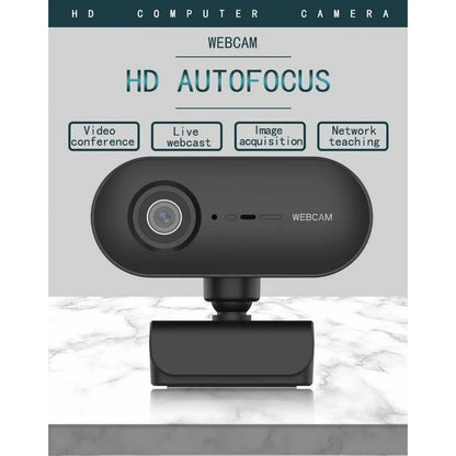 HD Webcam w/ High Quality Glass Lens Clear Image - Video Chat/Webcast/Conference