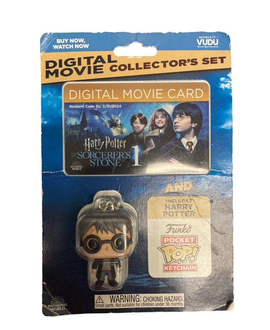 Digital Movie Card for Harry Potter & the Sorcerer's Stone + Funko Pop Keychain