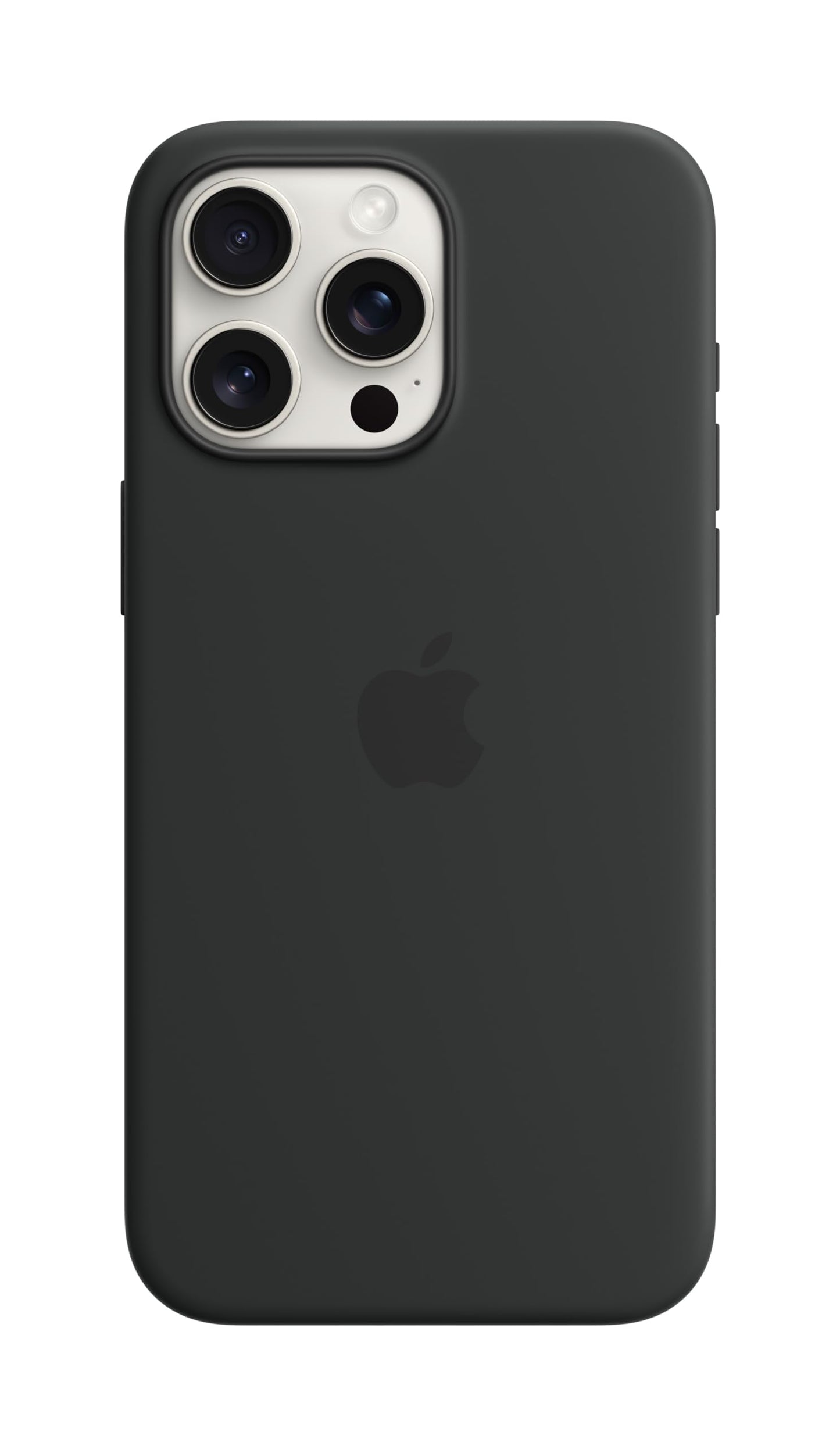 Apple iPhone 15 Pro Max Silicone Case with MagSafe - Black (MT1M33zm/A)