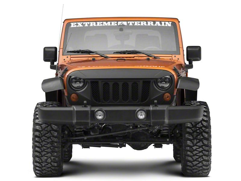 Red Rock 4x4 Avenger Grille in Matte Black Styling Fits Jeep Wrangler JK 2007-2018