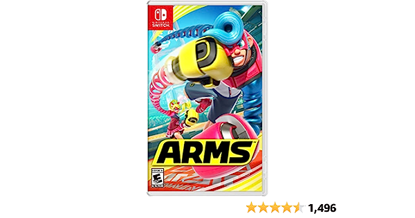 Arms - Nintendo Switch/NS Video Game CASE SLIGHTLY WARPED