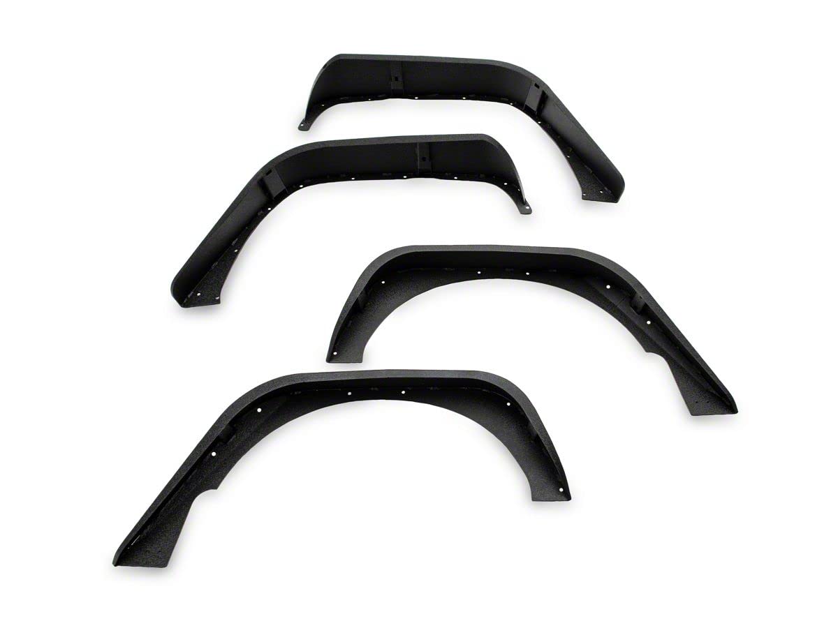 Barricade Slim Fender Flares; Front Compatible with 07-18 Jeep Wrangler JK