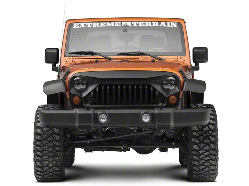 Red Rock 4x4 Gladiator Grille in Matte Black Styling Fits Jeep Wrangler JK 2007-2018