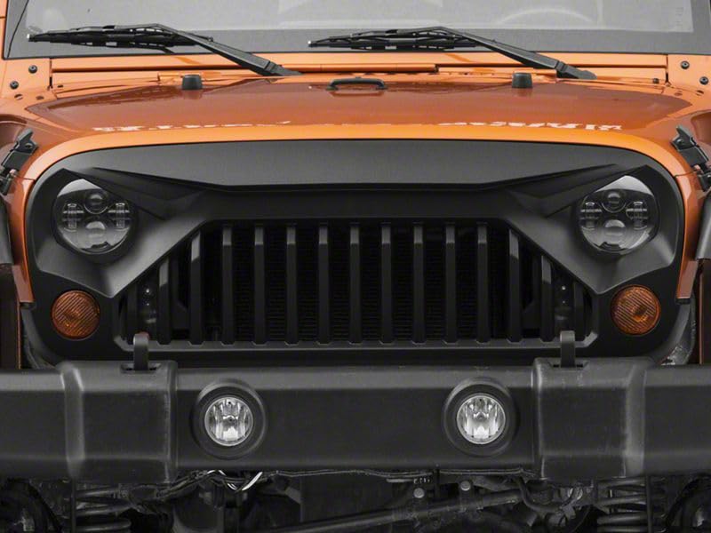 Red Rock 4x4 Gladiator Grille in Matte Black Styling Fits Jeep Wrangler JK 2007-2018