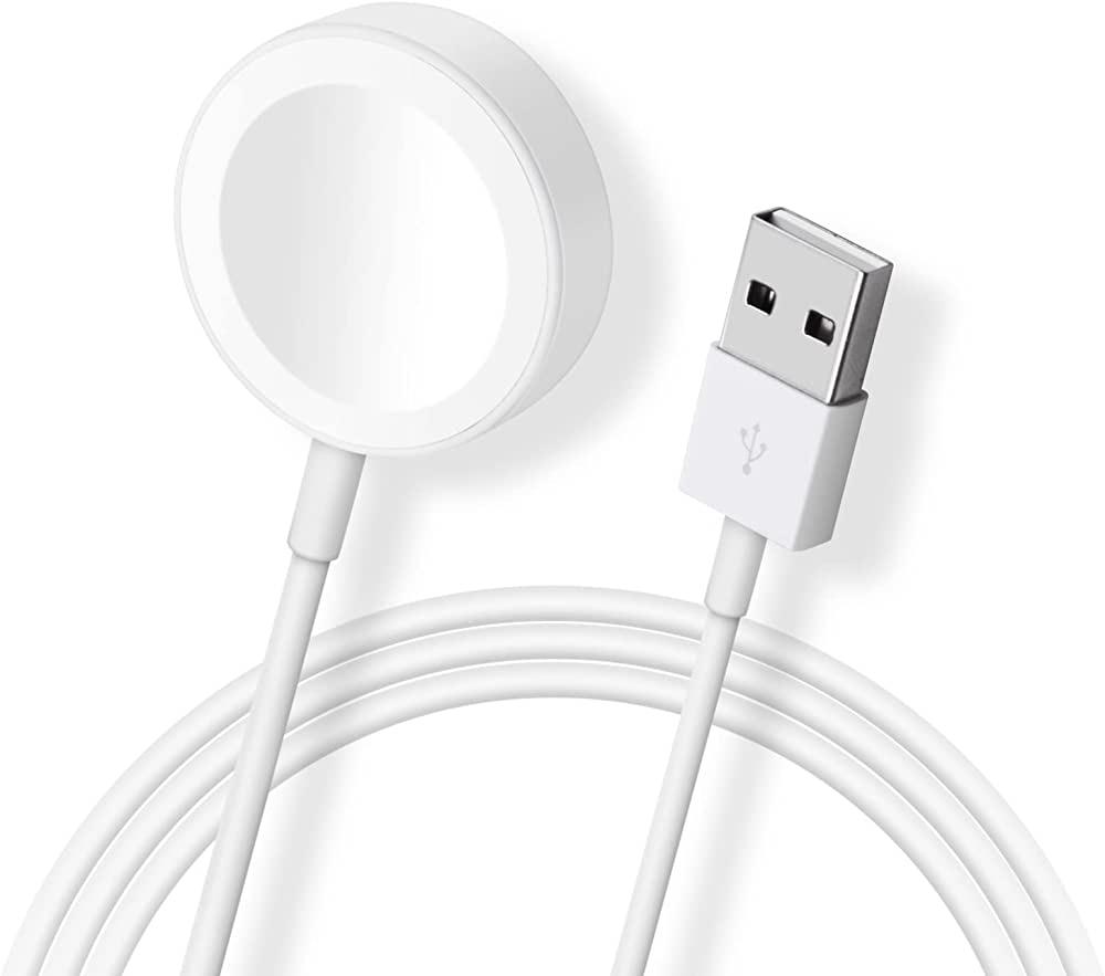 Apple Watch Magnetic Charger USB Cable 1m Series 1 2 3 4 5 | A2255 | White