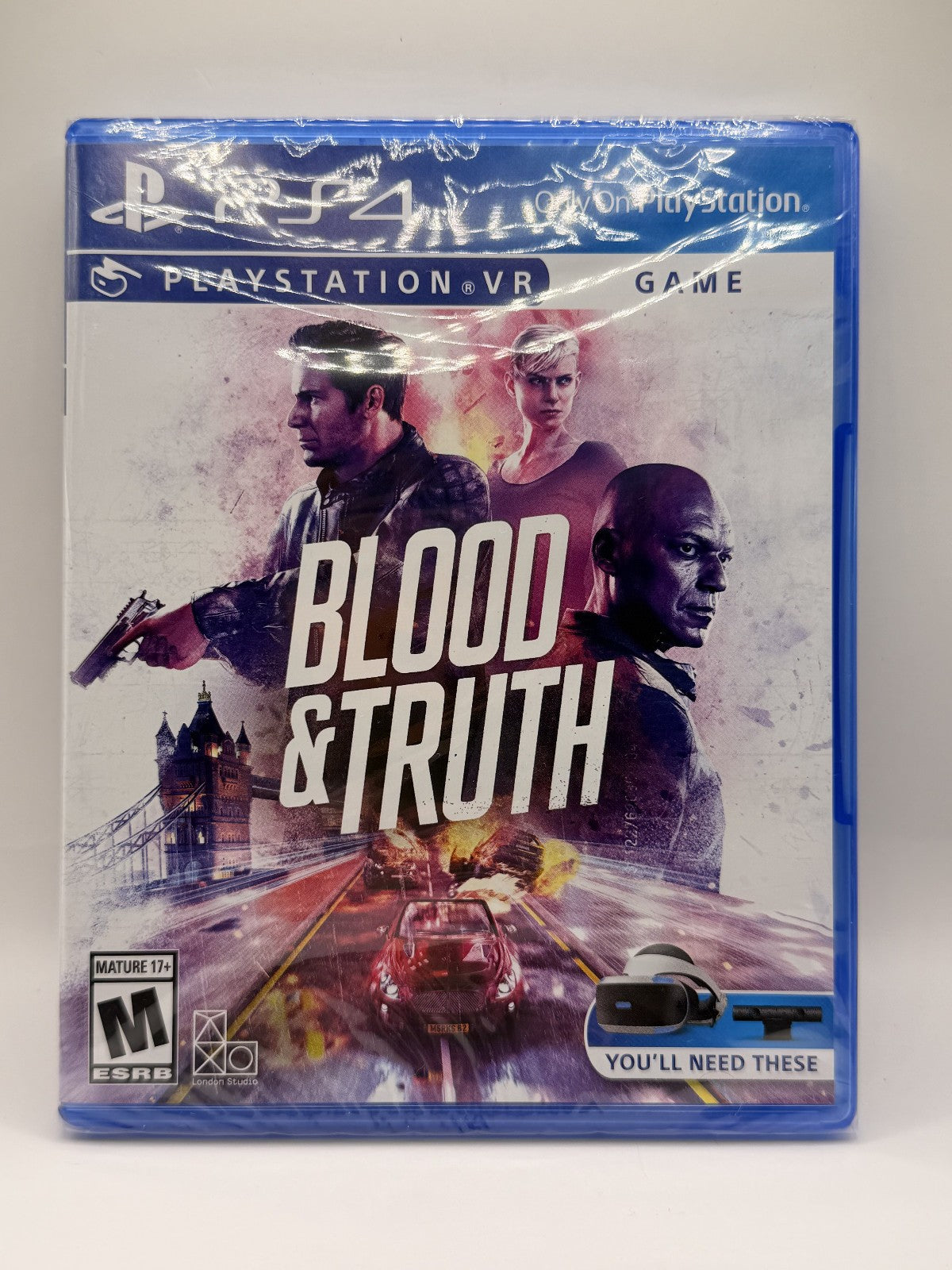 Blood & Truth for Playstation 4 -Virtual Reality Compatible- Sony PS4 Brand New