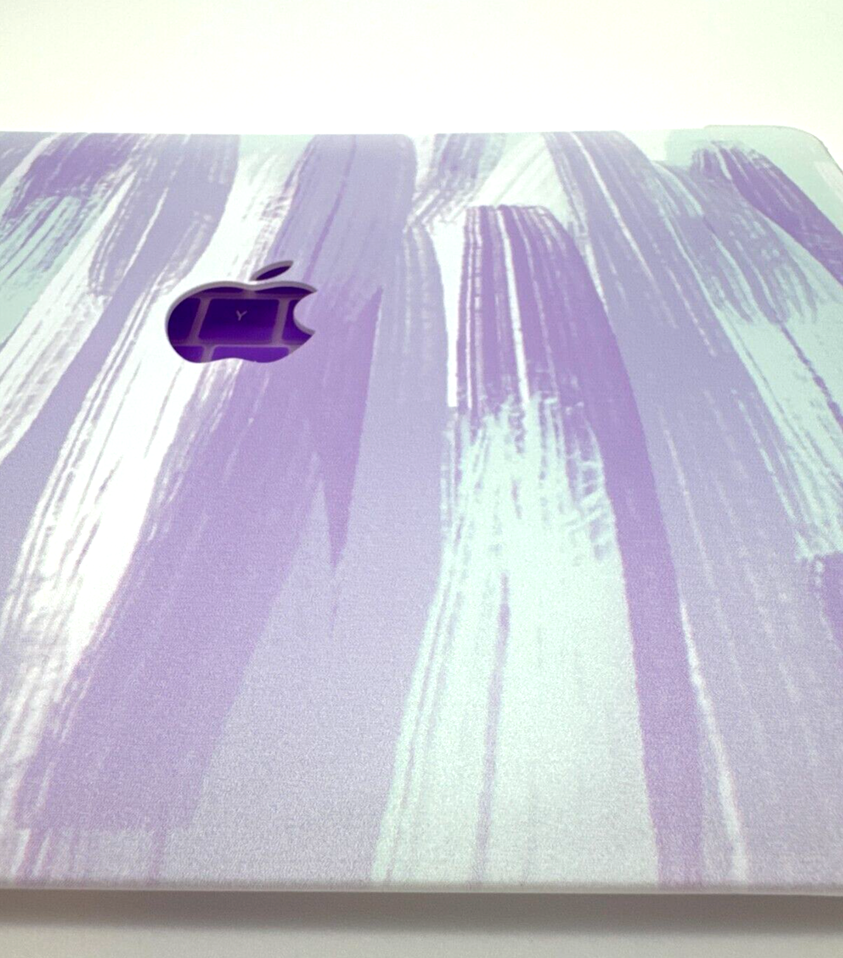 For MacBook New Pro 13" Hard Shell Cover - Paint Stroke Purple w/Keyboard Cover