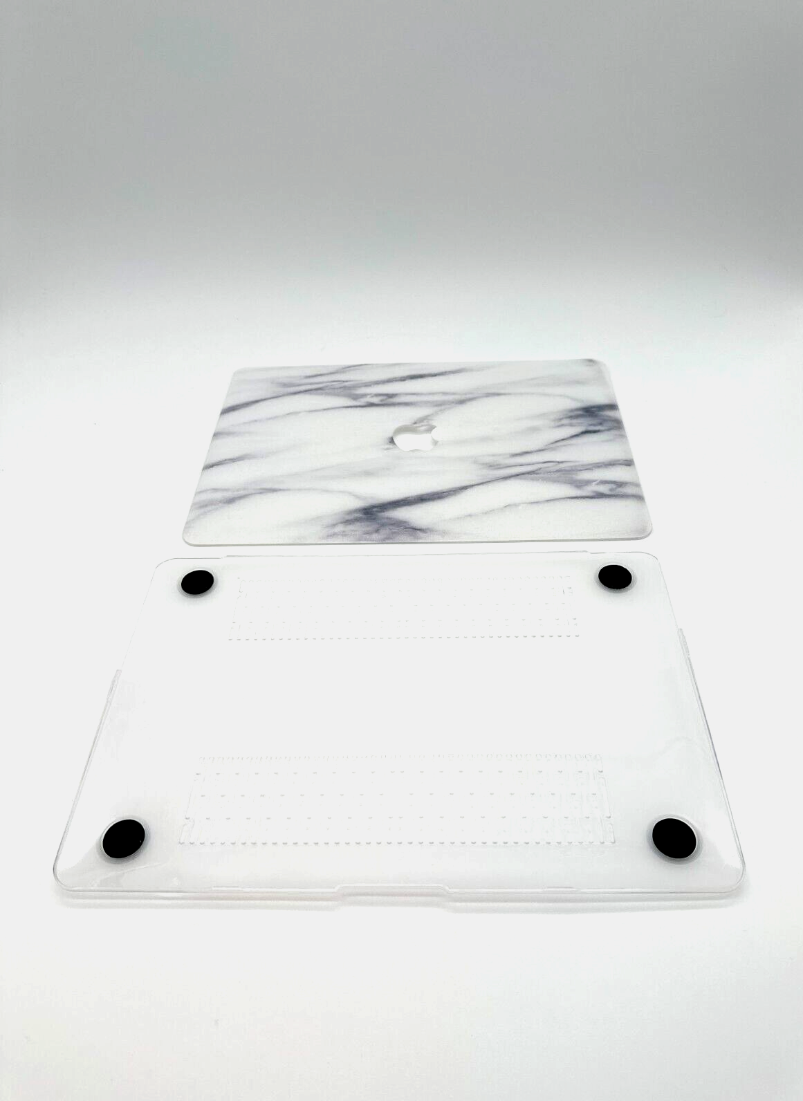 For MacBook - Unbranded Hard Shell - Top and Bottom Cover - Marbled Gray