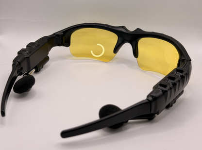 Bluetooth Glasses Smart Music Glasses | Stereo, Noise Cancel | Yellow Lenses