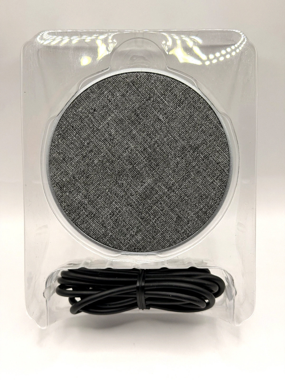 Onn WIAGRY100008483 Wireless Charging Pad, Grey (Fabric) 7.5/10W