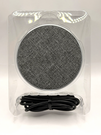 Onn WIAGRY100008483 Wireless Charging Pad, Grey (Fabric) 7.5/10W