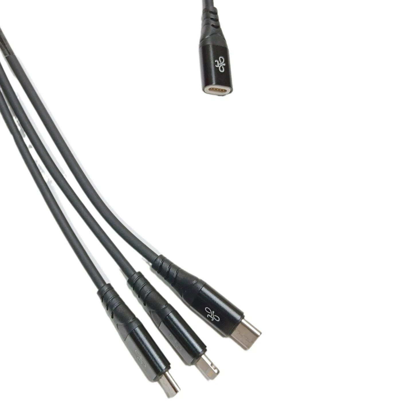Magnetic MagSafe 2 Connector 3-in-1 Lightning Micro-USB USB-C Adapter MacBook