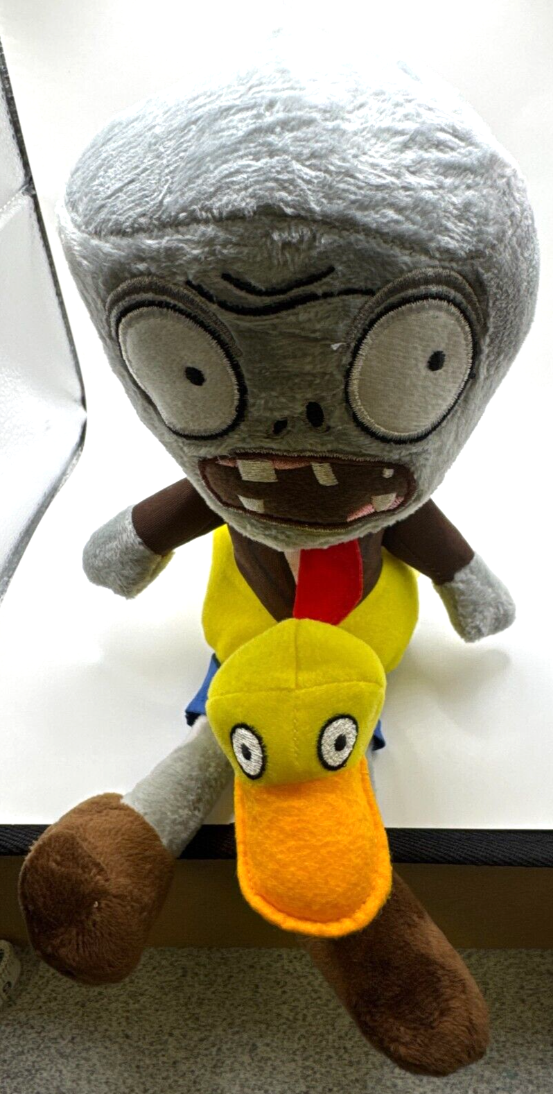 Plants vs. Zombies Ducky Innertube Zombie Plushie w/Suction Cup for Hanging