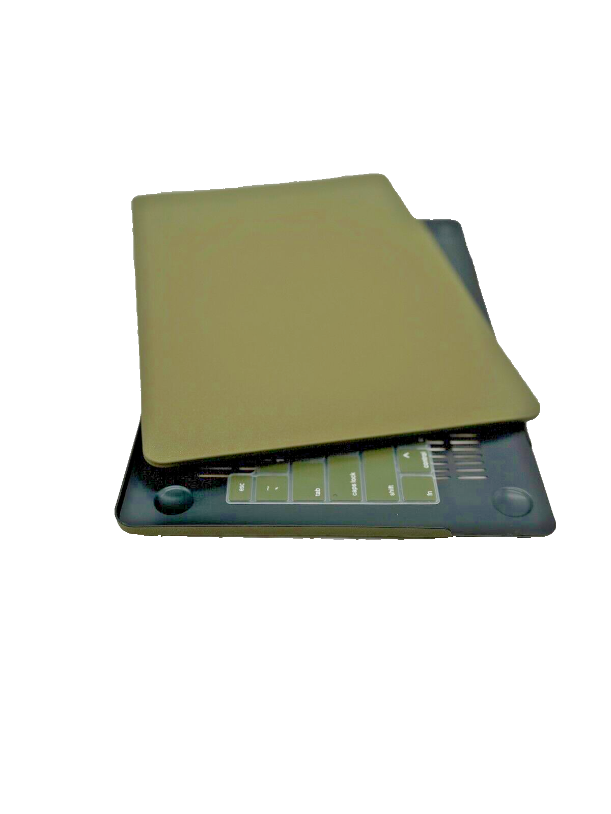 For New Pro 13" Hard Shell Cover - Olive Green w/keyboard skin