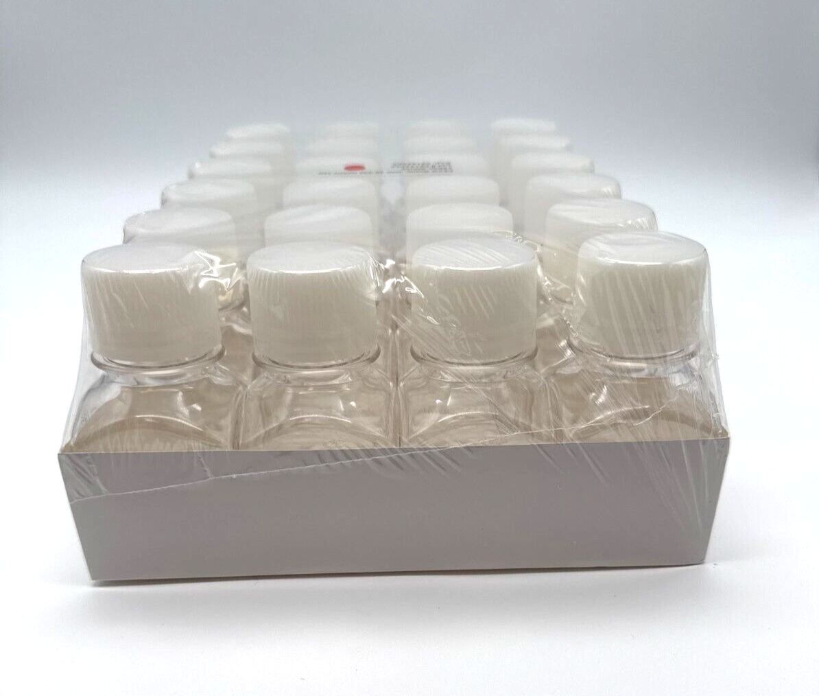 125mL Sterile Square PETG Media Bottles With Closure (24/Pack)