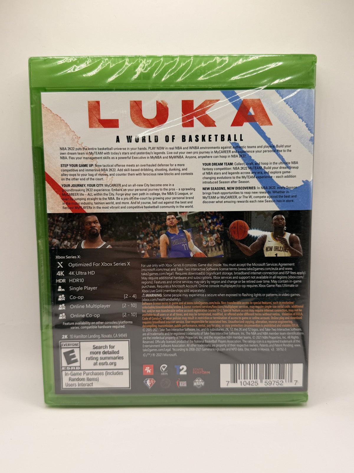 NBA 2K22 - Microsoft Xbox Series X|S - Brand New - Unopened