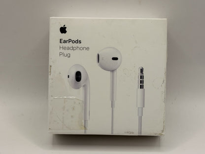 Apple EarPods White In Ear Headsets - MNHF2ZM/A 3.5mm Wired Headphone Plug
