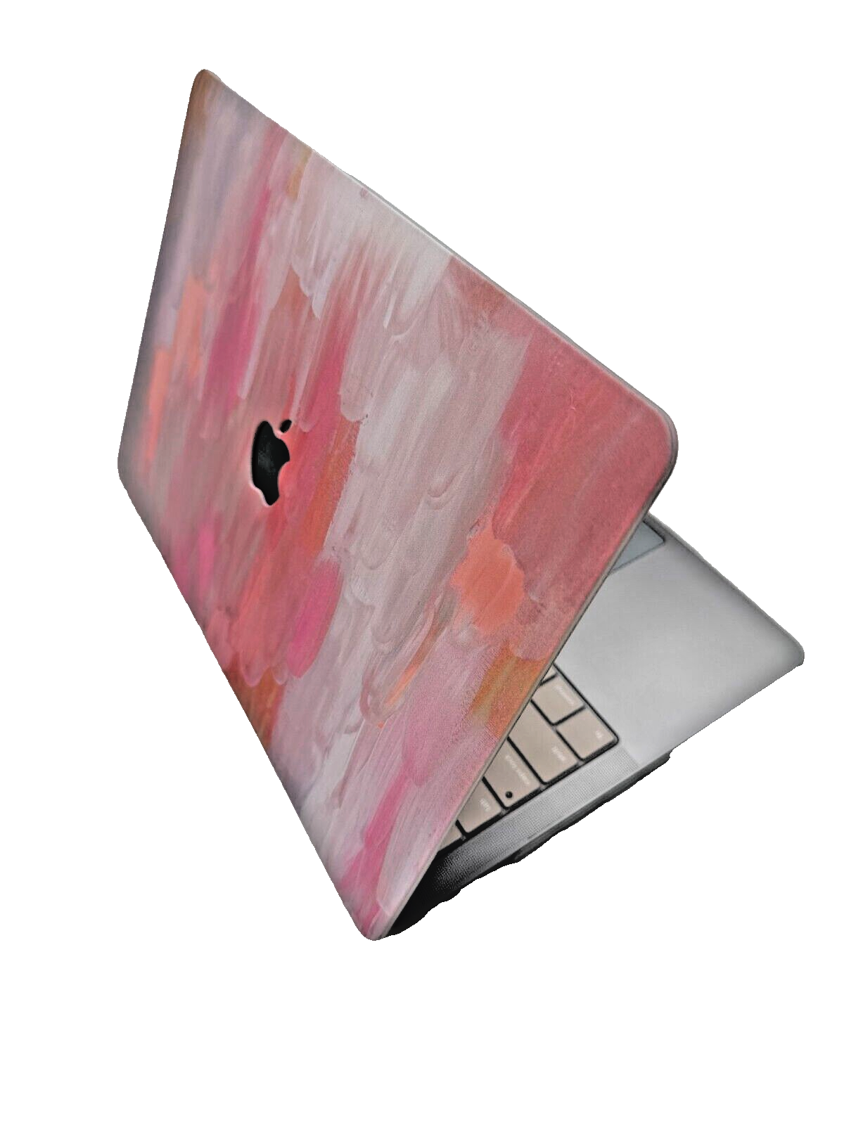 For MacBook New Pro 13" Hard Shell Cover - Paint Stroke Pink W/Keyboard cover