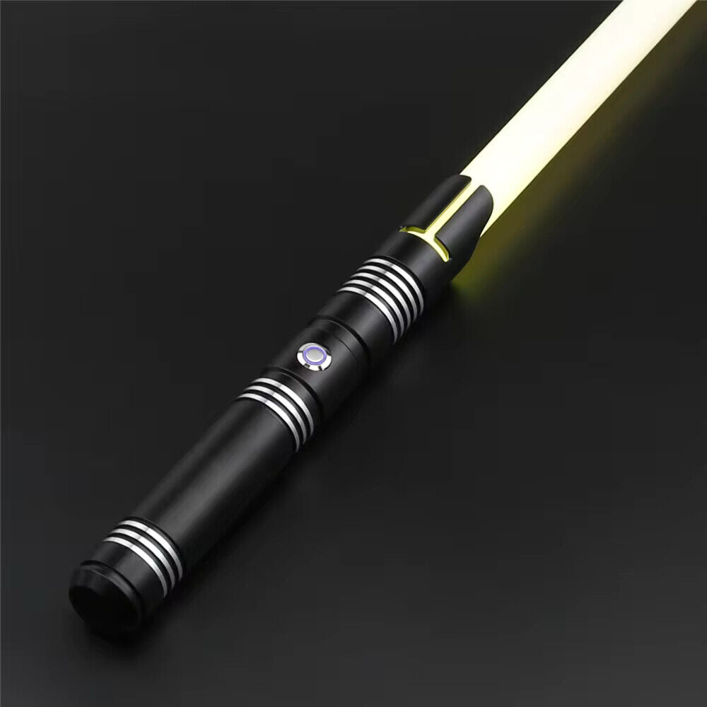 TXQ saber RGB Lightsaber 12 Colors 10 Sounds Dueling Metal Hilt Polycarbonate