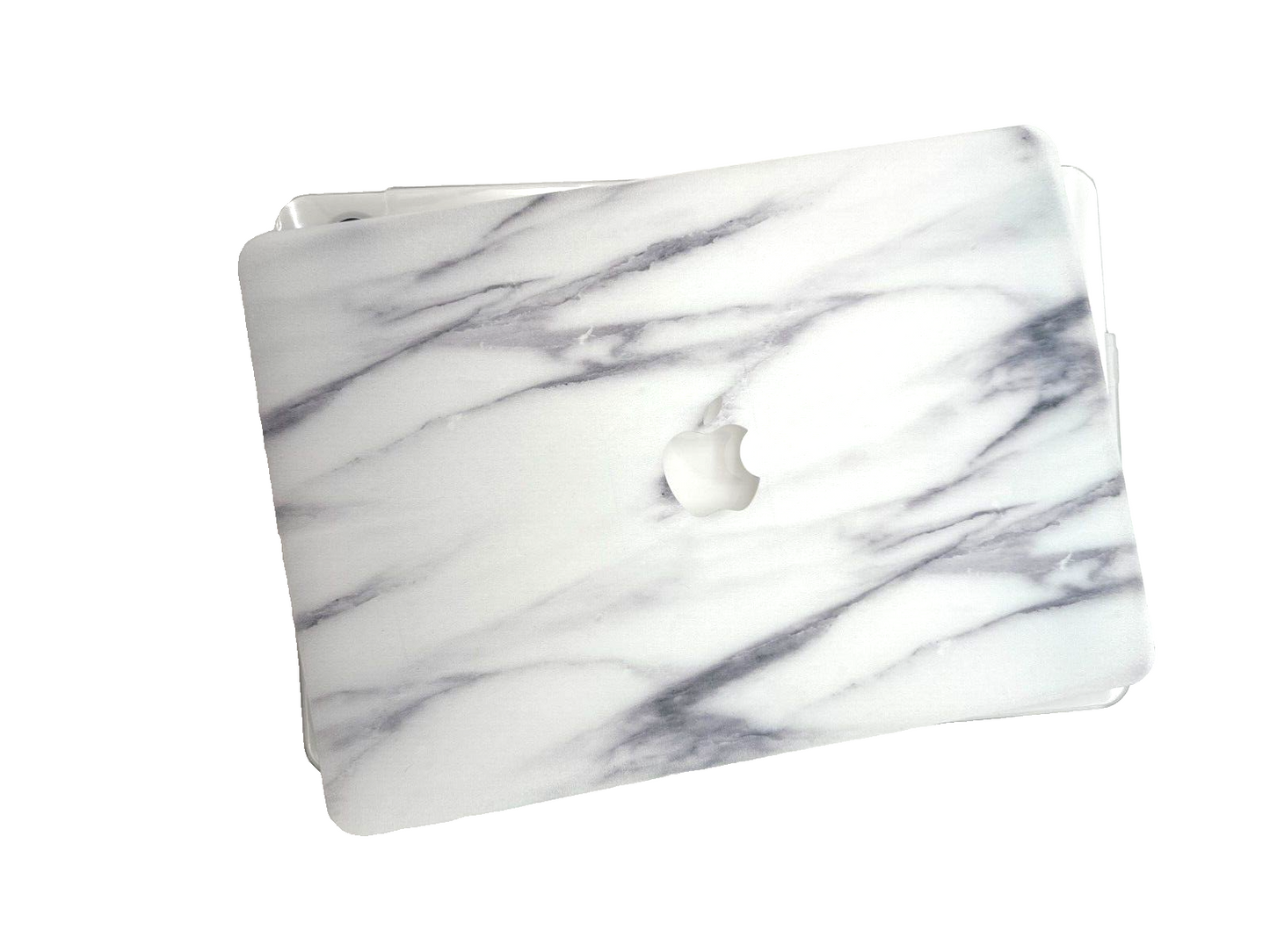 For MacBook - Unbranded Hard Shell - Top and Bottom Cover - Marbled Gray