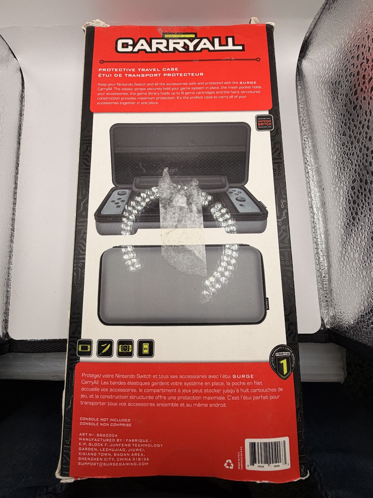 Protective Travel Carrying Case for Nintendo Switch Surge Carryall - brand new