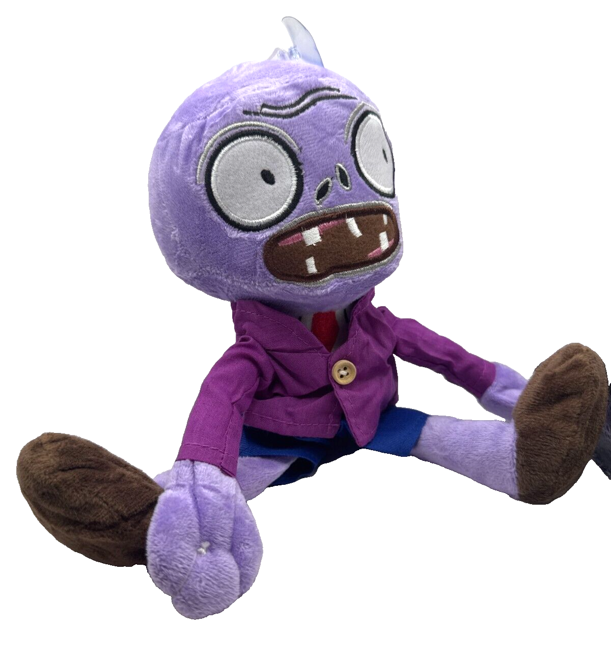 Plants vs. Zombies Purple Zombie Plushie w/Suction Cup for Hanging