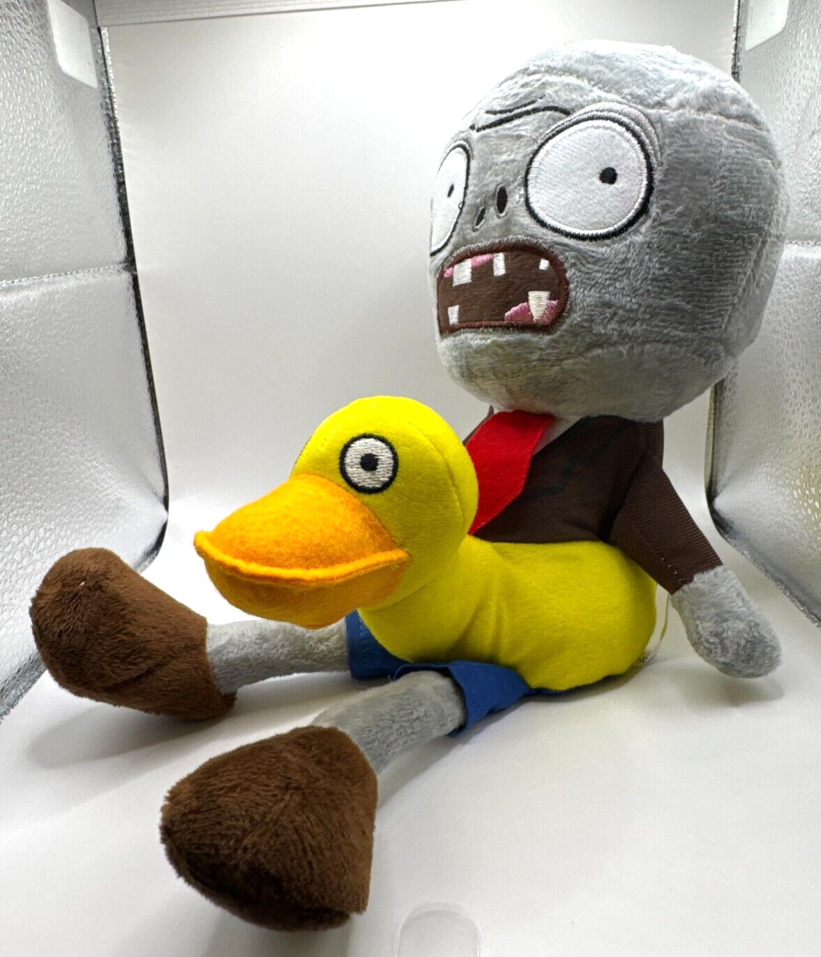 Plants vs. Zombies Ducky Innertube Zombie Plushie w/Suction Cup for Hanging