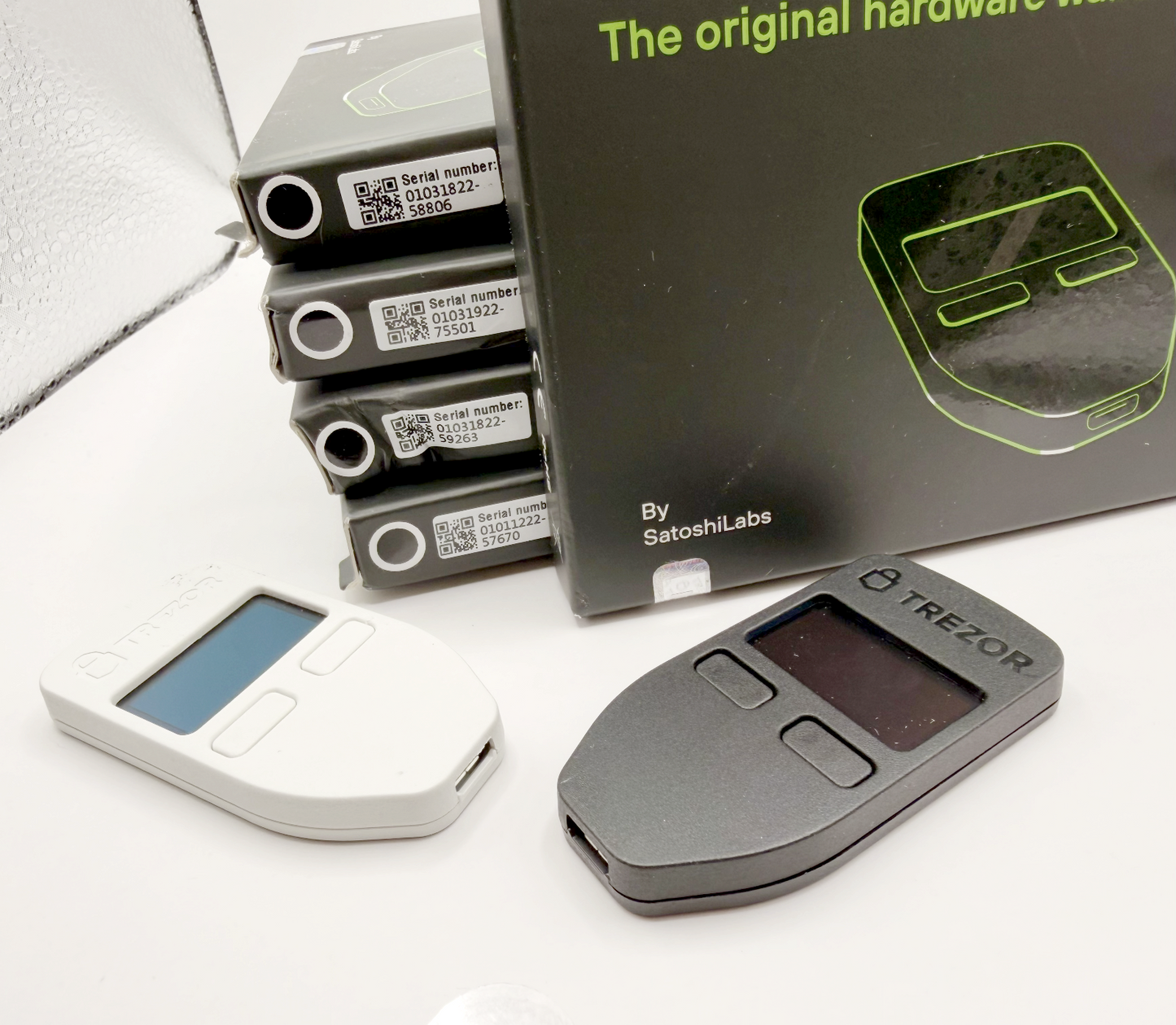 Trezor One Hardware Wallet – Amazon Return – Untested / Open-Box – AS-IS | WHITE