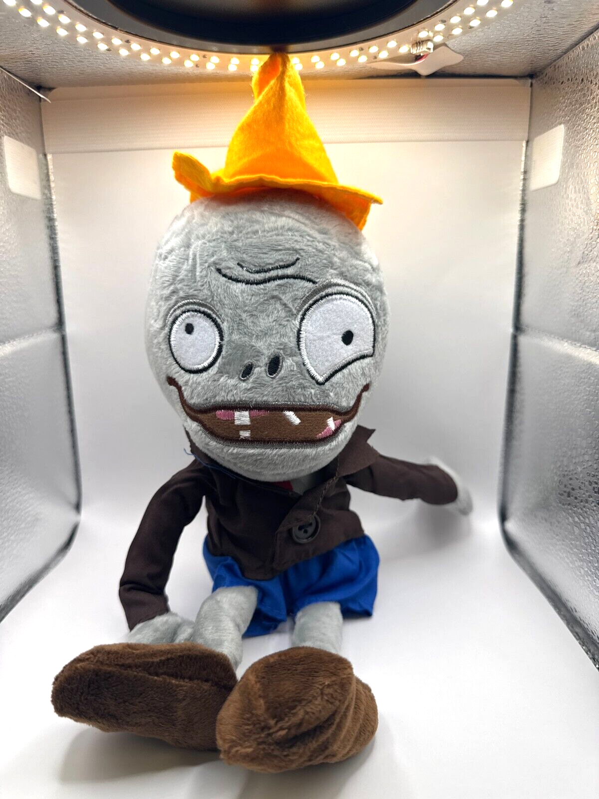 Plants vs. Zombies Cone Zombie Plushie w/Suction Cup for Hanging