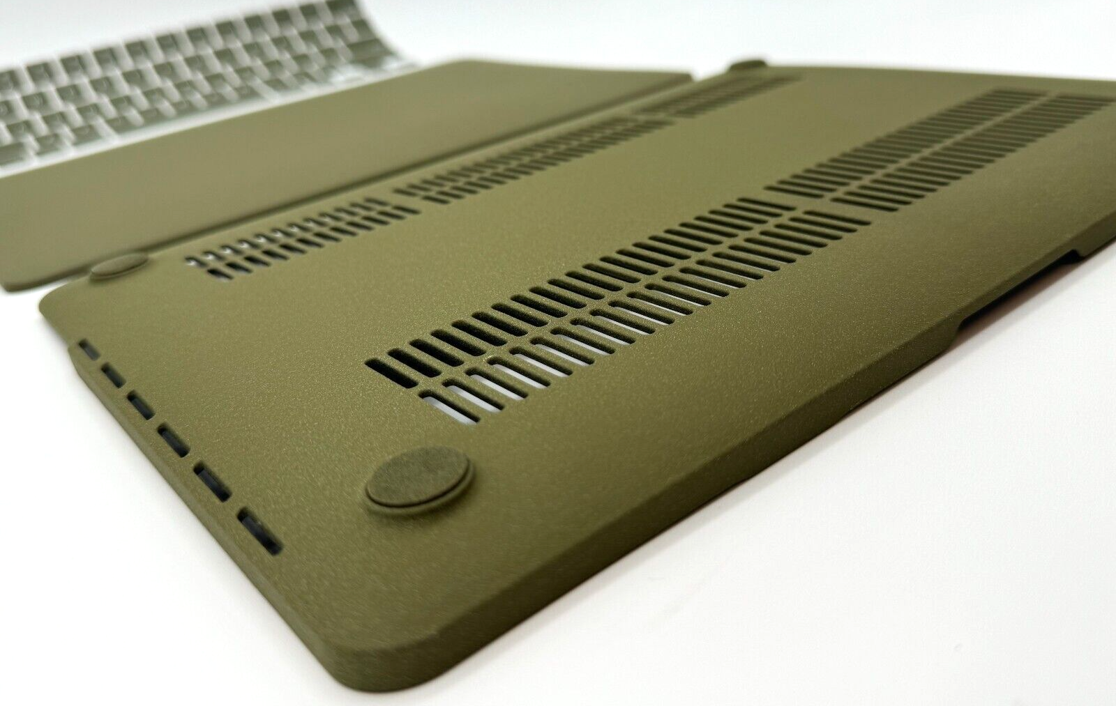 For New Pro 13" Hard Shell Cover - Olive Green w/keyboard skin