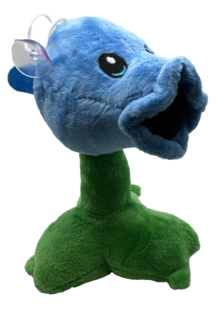 Plants vs. Zombies Blue Plant Plushie w/Suction Cup for Hanging