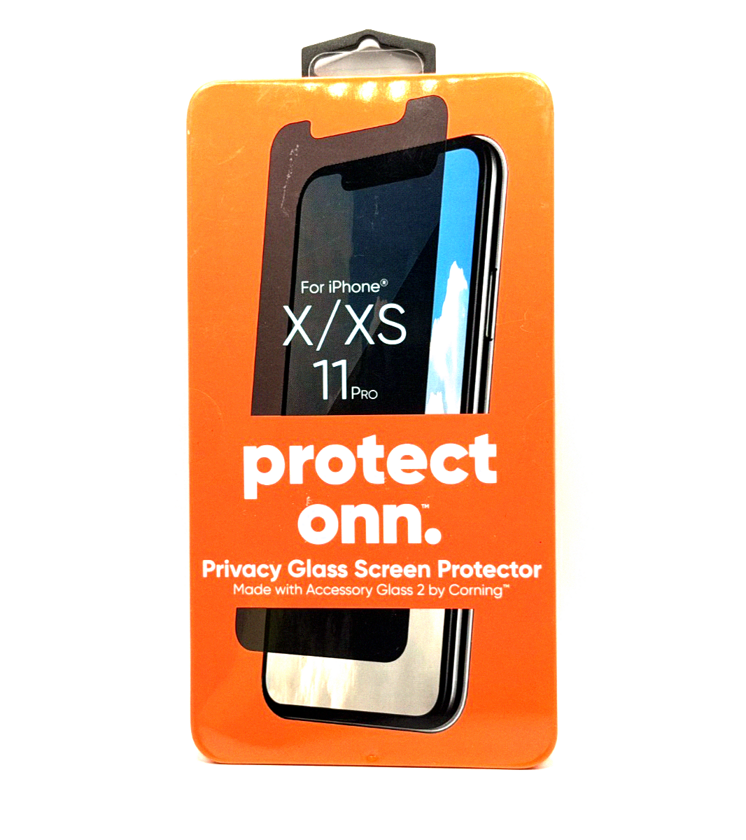 Protect Onn Privacy Glass Screen Protector for iPhone x/xs/II Pro-Anti Smudge