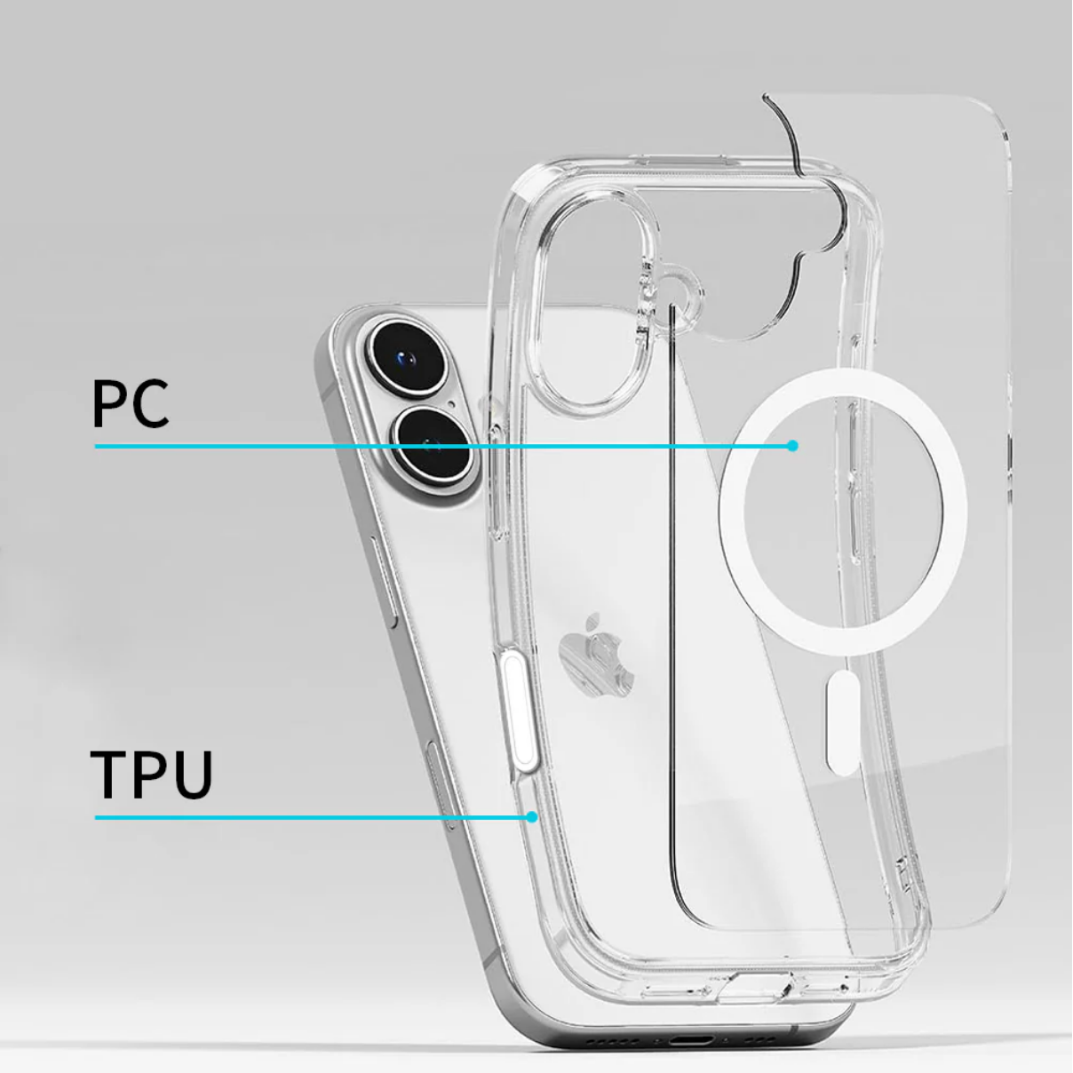 Apple Clear Case with MagSafe for iPhone 16