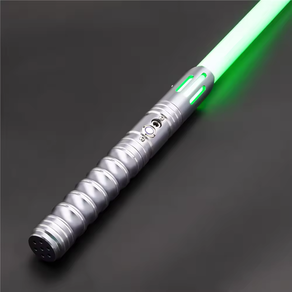 TXQ saber RGB Lightsaber 12 Colors 10 Sounds Dueling Metal Hilt Polycarbonate