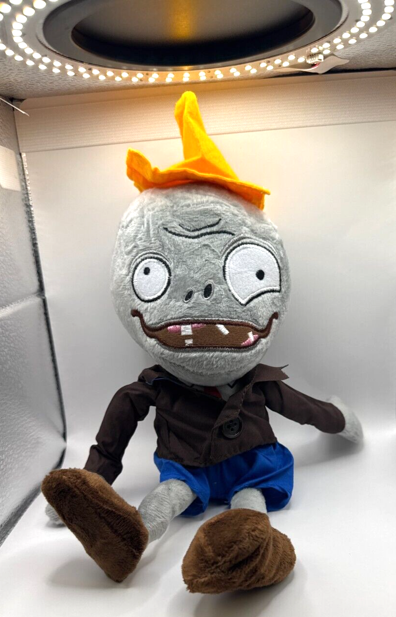 Plants vs. Zombies Cone Zombie Plushie w/Suction Cup for Hanging