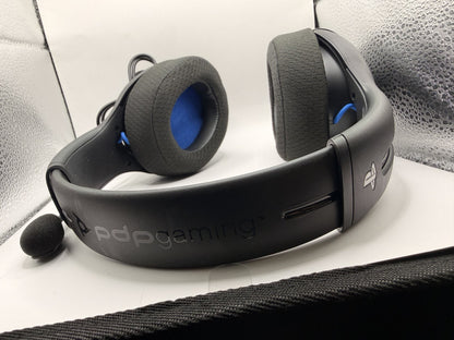 PDP LVL50 Wired Headset with Noise Cancelling Microphone: Black - PS5/PS4