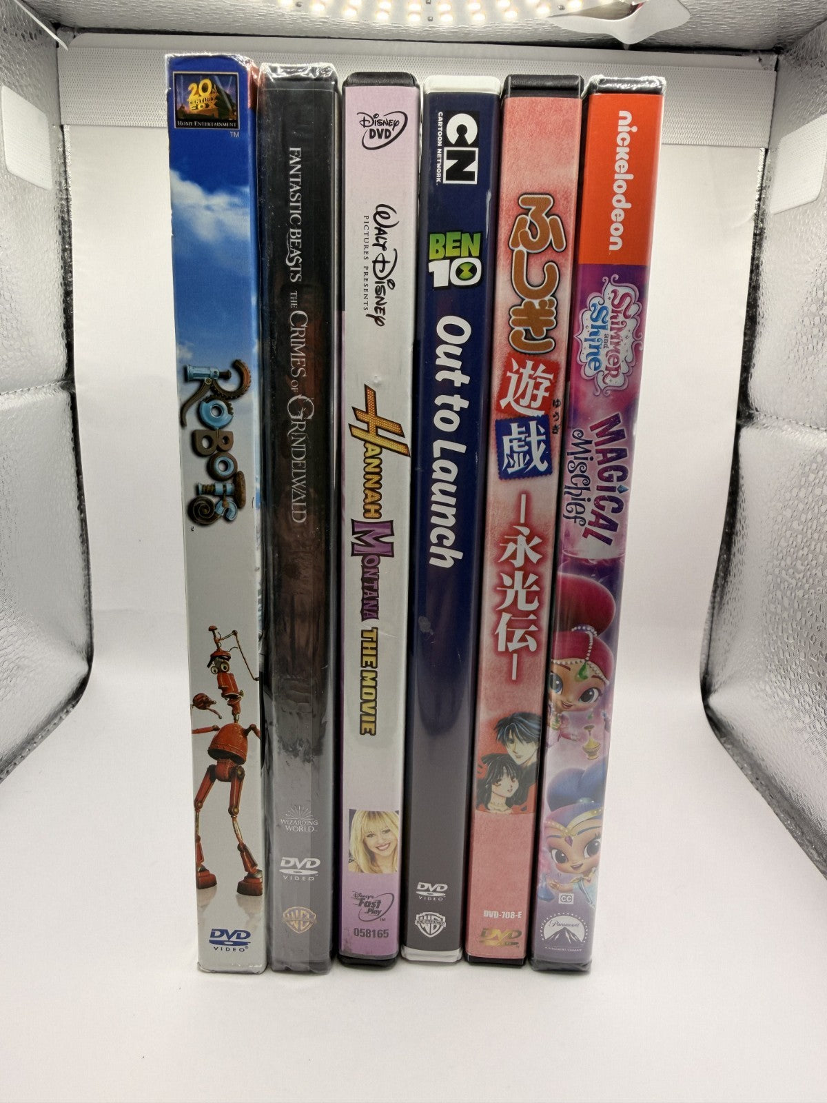 Kids 6-DVD Bundle – Hannah Montana, Fantastic Beasts, Ben 10, Robots, and more