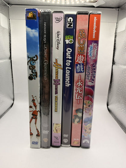 Kids 6-DVD Bundle – Hannah Montana, Fantastic Beasts, Ben 10, Robots, and more