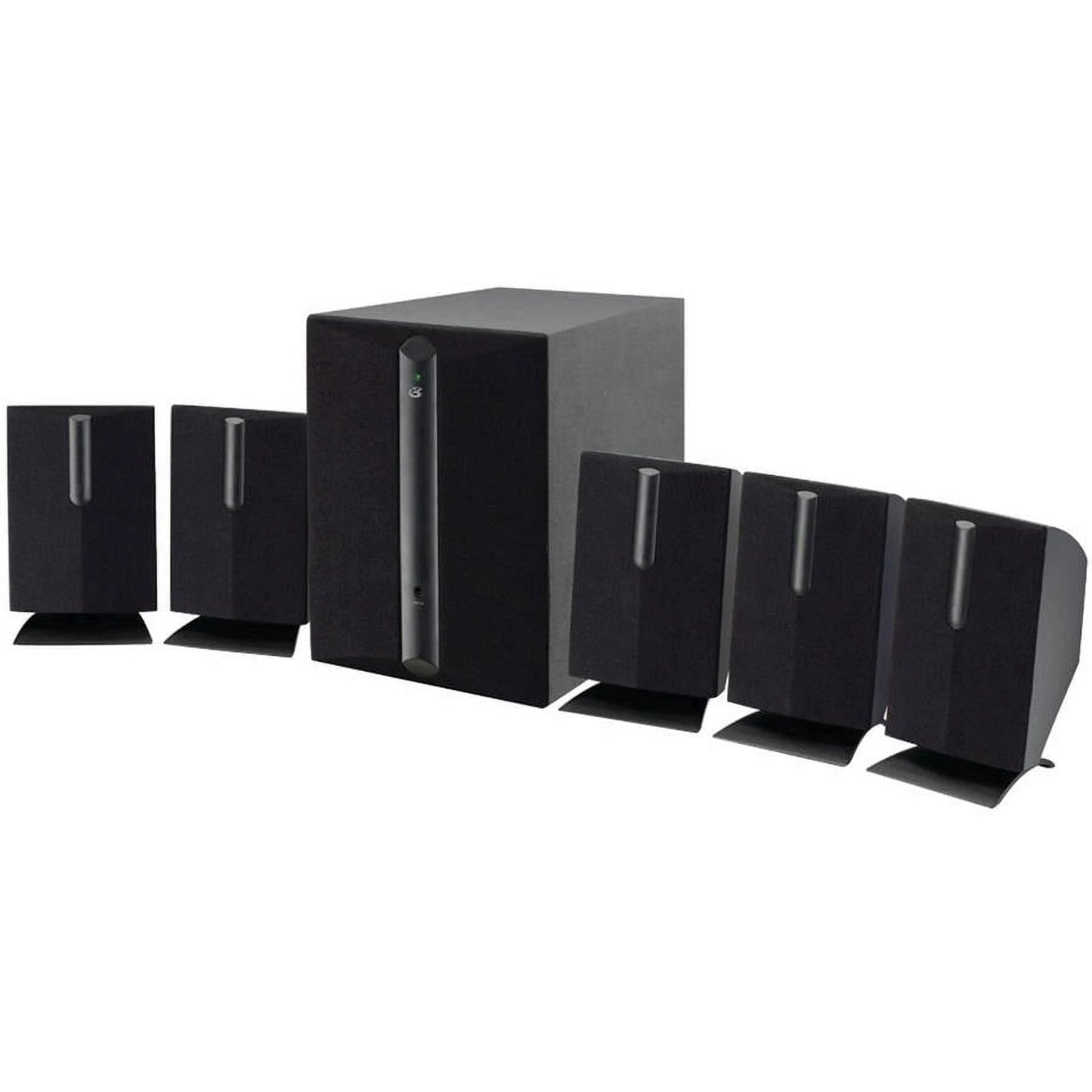 GPX HT050B 5.1 Channel Speaker System with Subwoofer - Black