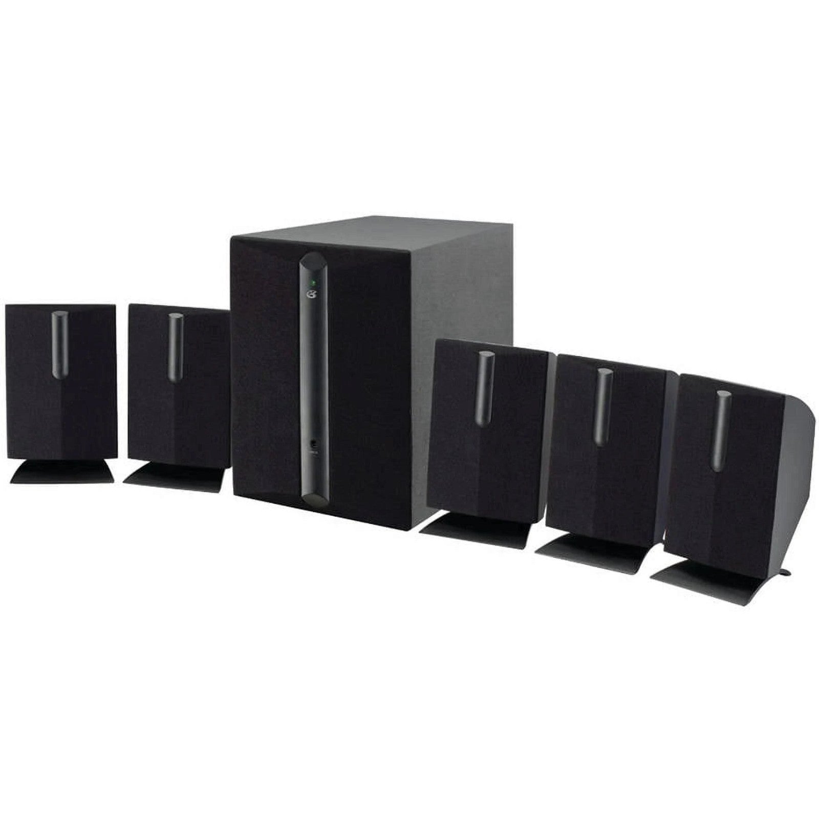 GPX HT050B 5.1 Channel Speaker System with Subwoofer - Black