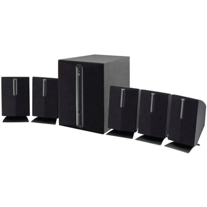 GPX HT050B 5.1 Channel Speaker System with Subwoofer - Black
