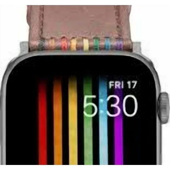 Platinum Brown Leather Apple Watch Pride Band 38/40mm